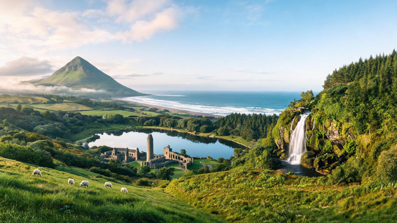 Ireland Wicklow 3-Day Deep Tour: The Perfect Encounter of Mountains, Seas, Lakes, Waterfalls, and Castles