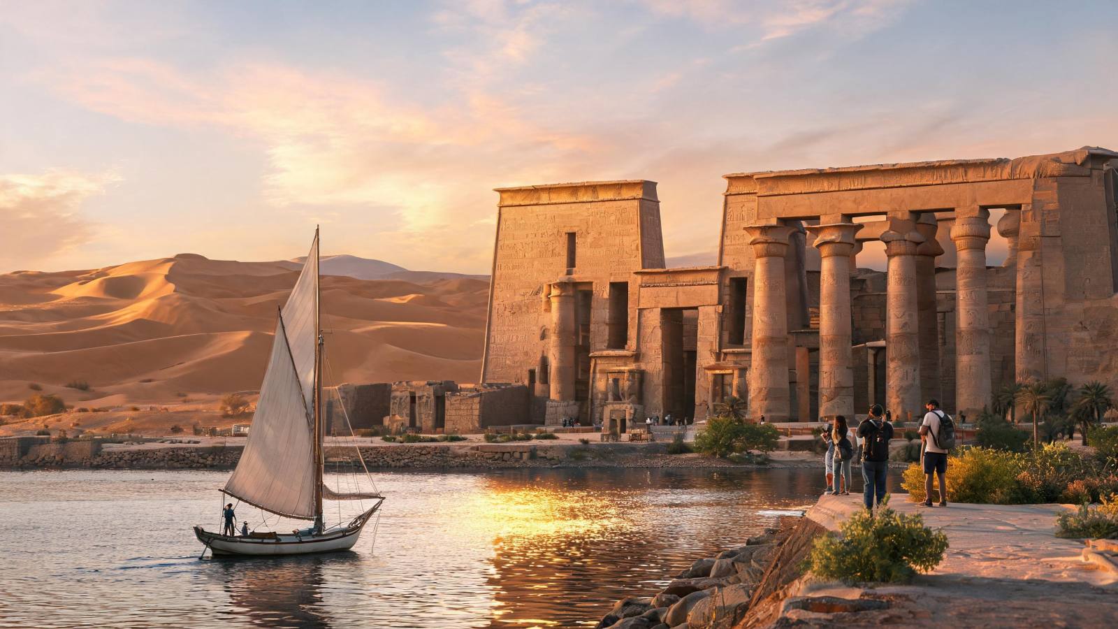 Egypt's 5-day deep tour in Shubra El Kheima: A classic journey through temples, desert, and the Nile River.