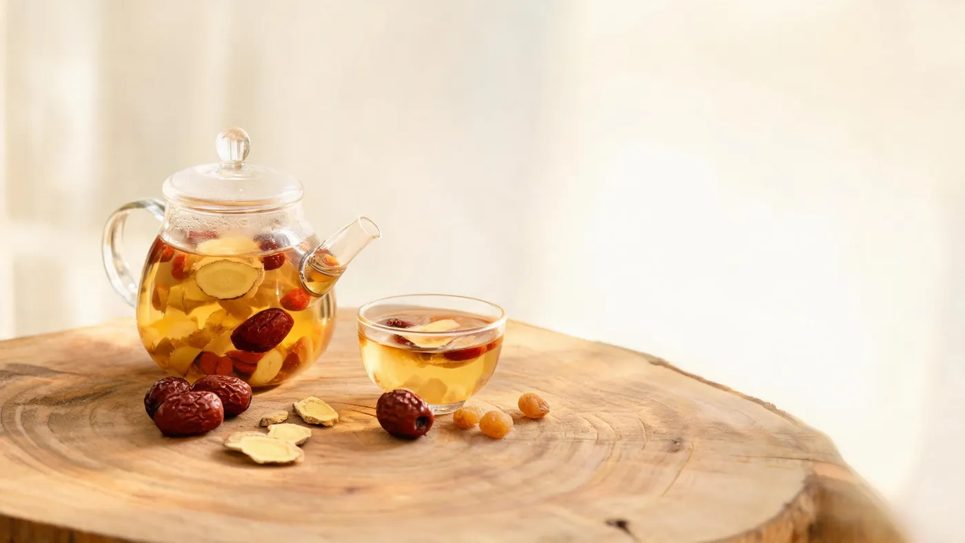 Ginger, Date & Longan Tea