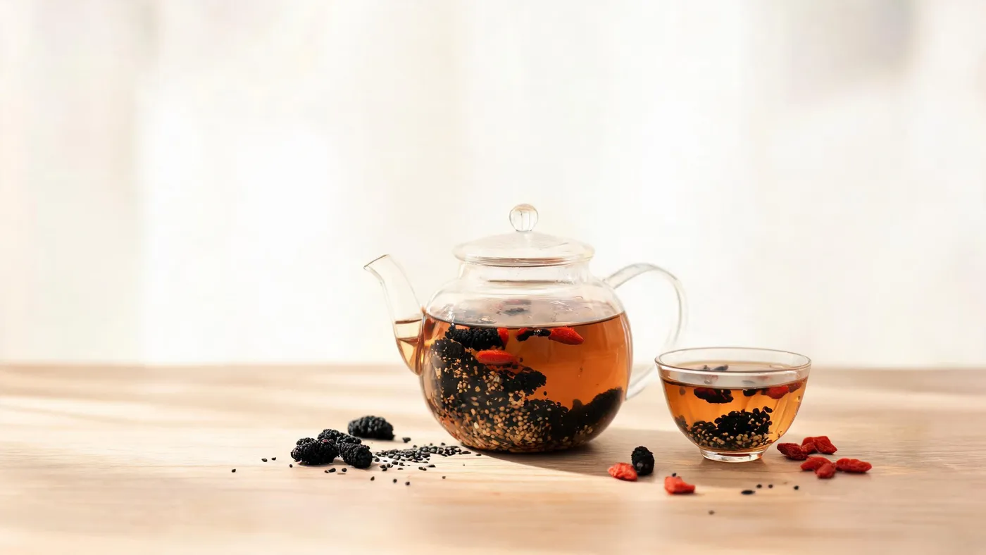 Mulberry & Black Sesame Tea